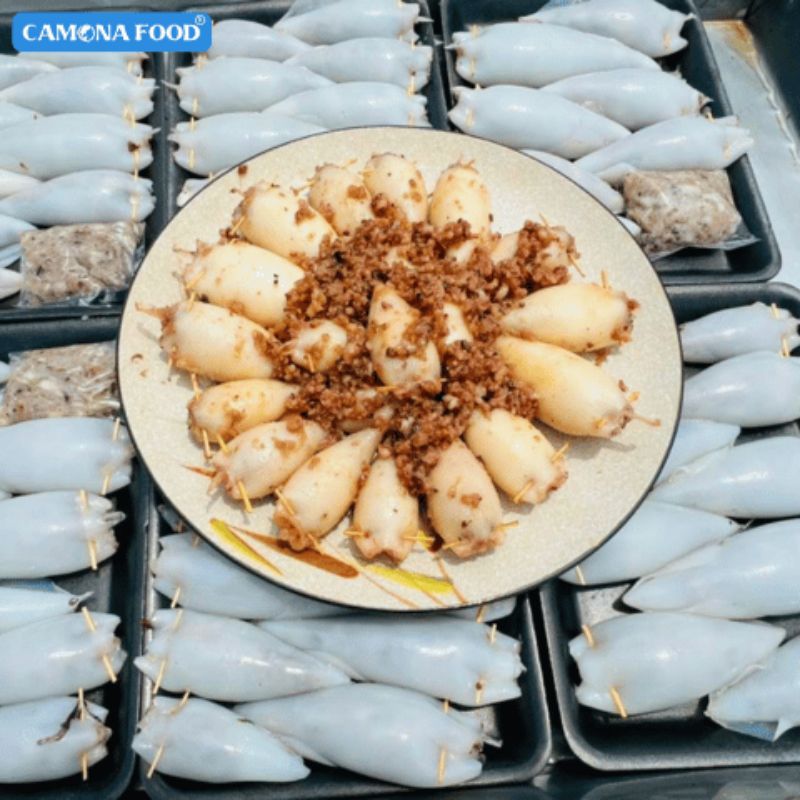 Mực nhồi thịt