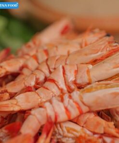 Cận cảnh thân tôm sú khô vân đỏ tự nhiên - Camona Food