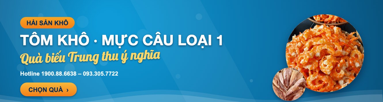 Tôm khô mực câu loại 1 – quà biếu Trung thu ý nghĩa – Camona Food