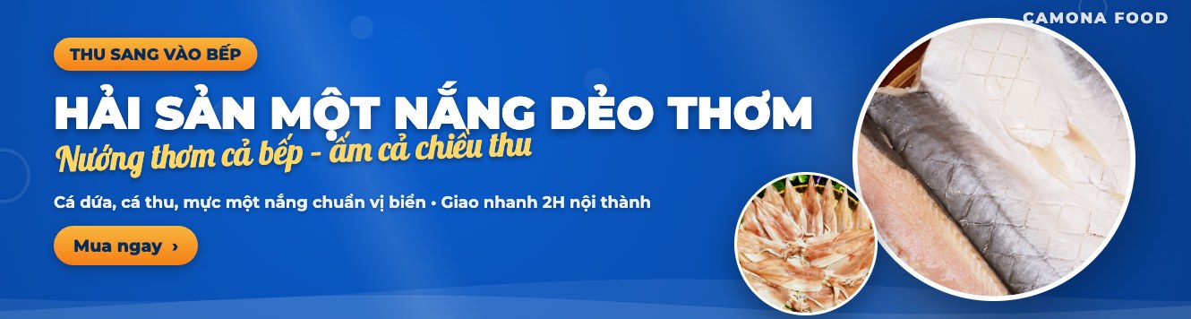 Hải sản một nắng dẻo thơm – cá dứa, cá thu, mực một nắng