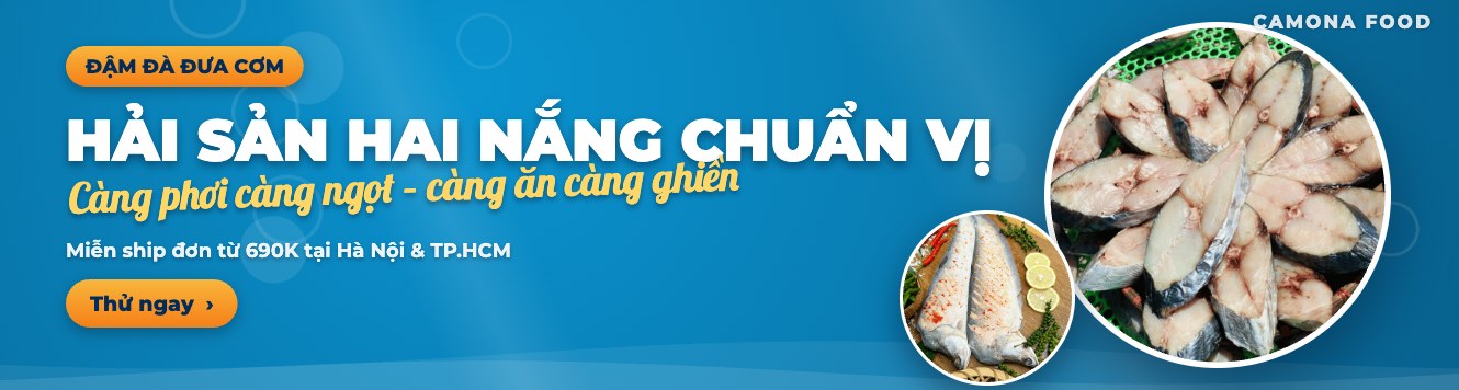 Hải sản hai nắng chuẩn vị – cá thu, cá thát lát