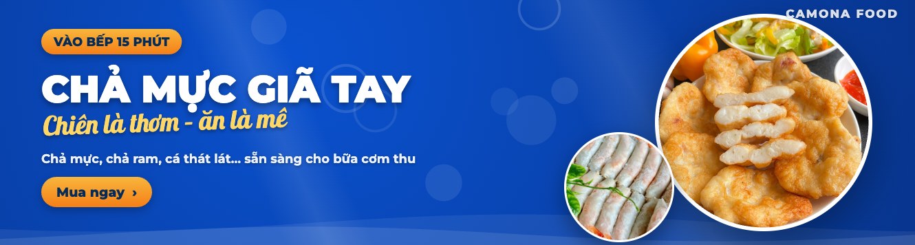 Chả mực giã tay – món ngon tiện lợi, chiên là thơm